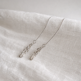 CLAIRE PEARL THREADER EARRINGS
