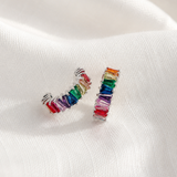 KYLIE RAINBOW HOOPS 1.4CM