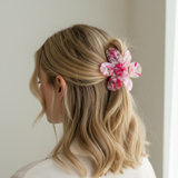 Pink-Blüten Haarclip
