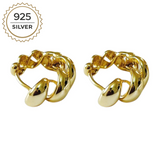 Badged - CHUNKY CROISSANT HOOPS 2CM