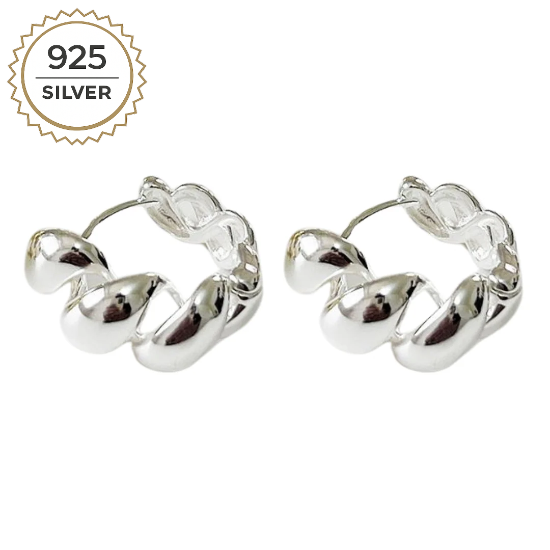 Badged - CHUNKY CROISSANT HOOPS 2CM