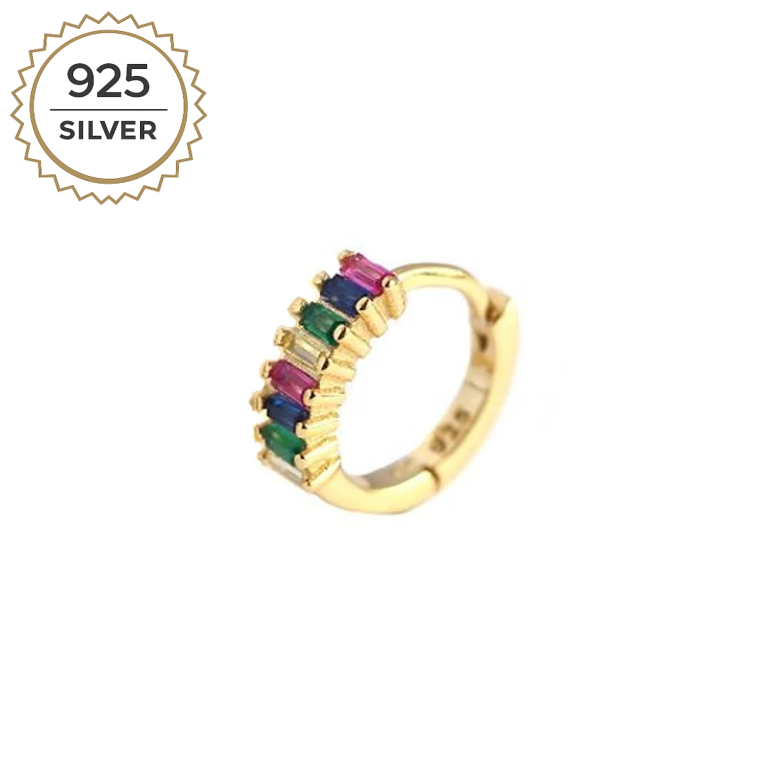 Badged - DUSK HELIX HOOP 1CM