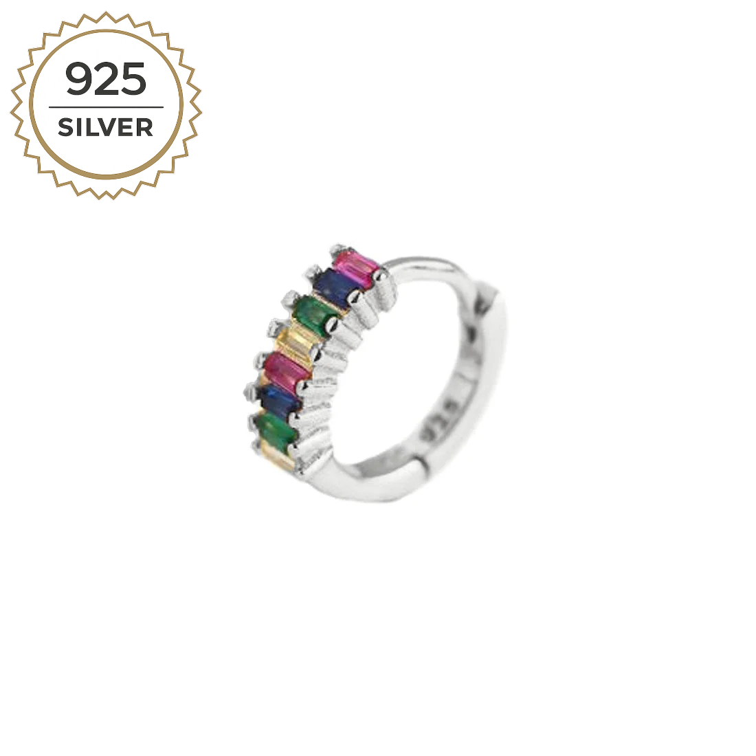 Badged - DUSK HELIX HOOP 1CM