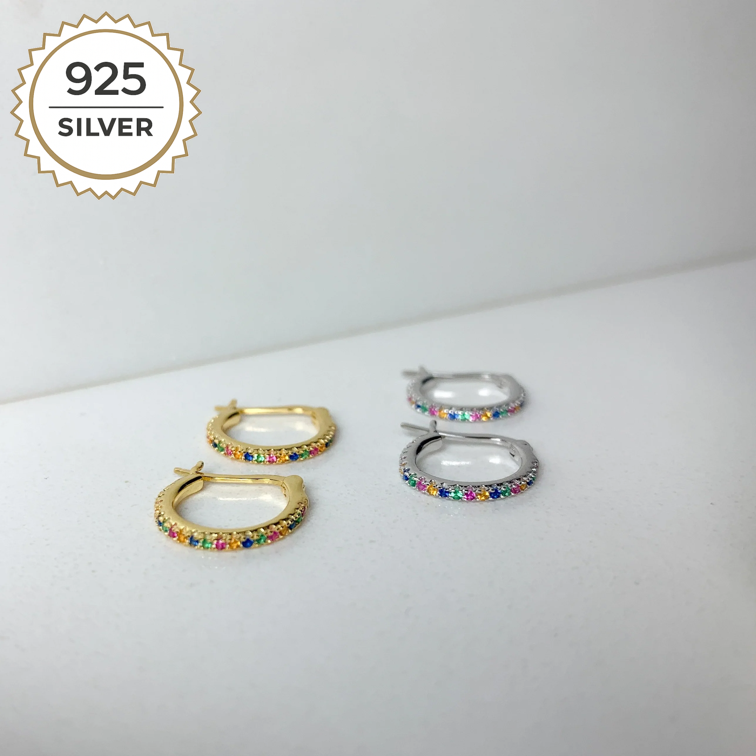 Badged - FRIDA RAINBOW HOOPS 1,3CM