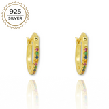 Badged - FRIDA RAINBOW HOOPS 1,3CM