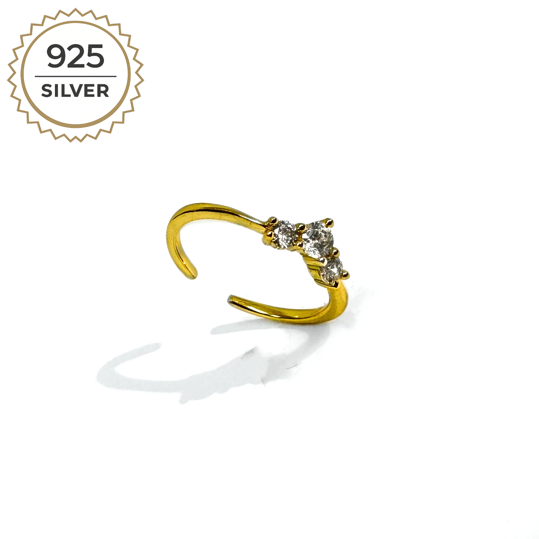 Badged - MARIE WISHBONE RING