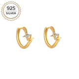 Badged - STAR HUGGIE HOOPS 1,1CM