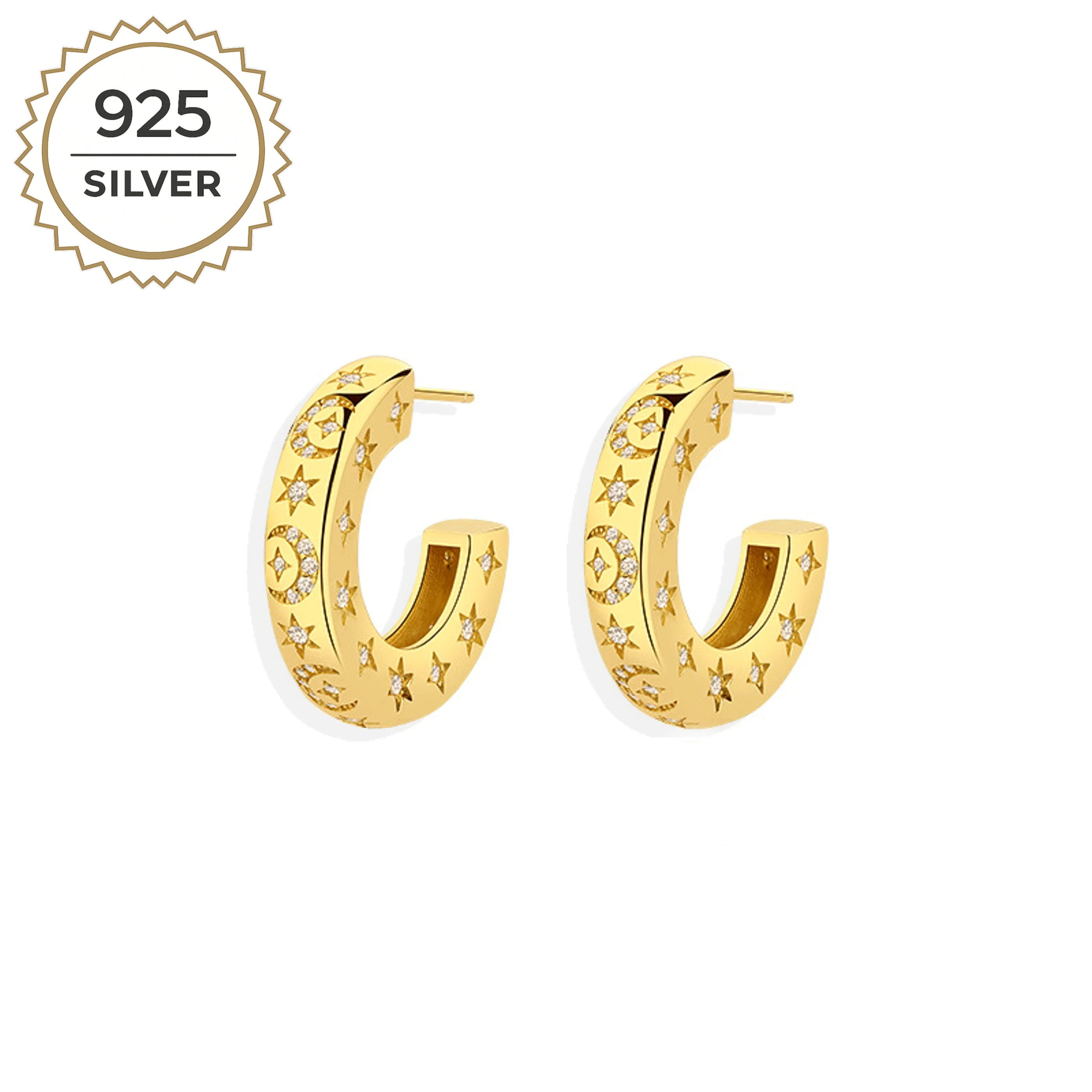 Badged - THE CELESTIAL HOOPS 2,4CM