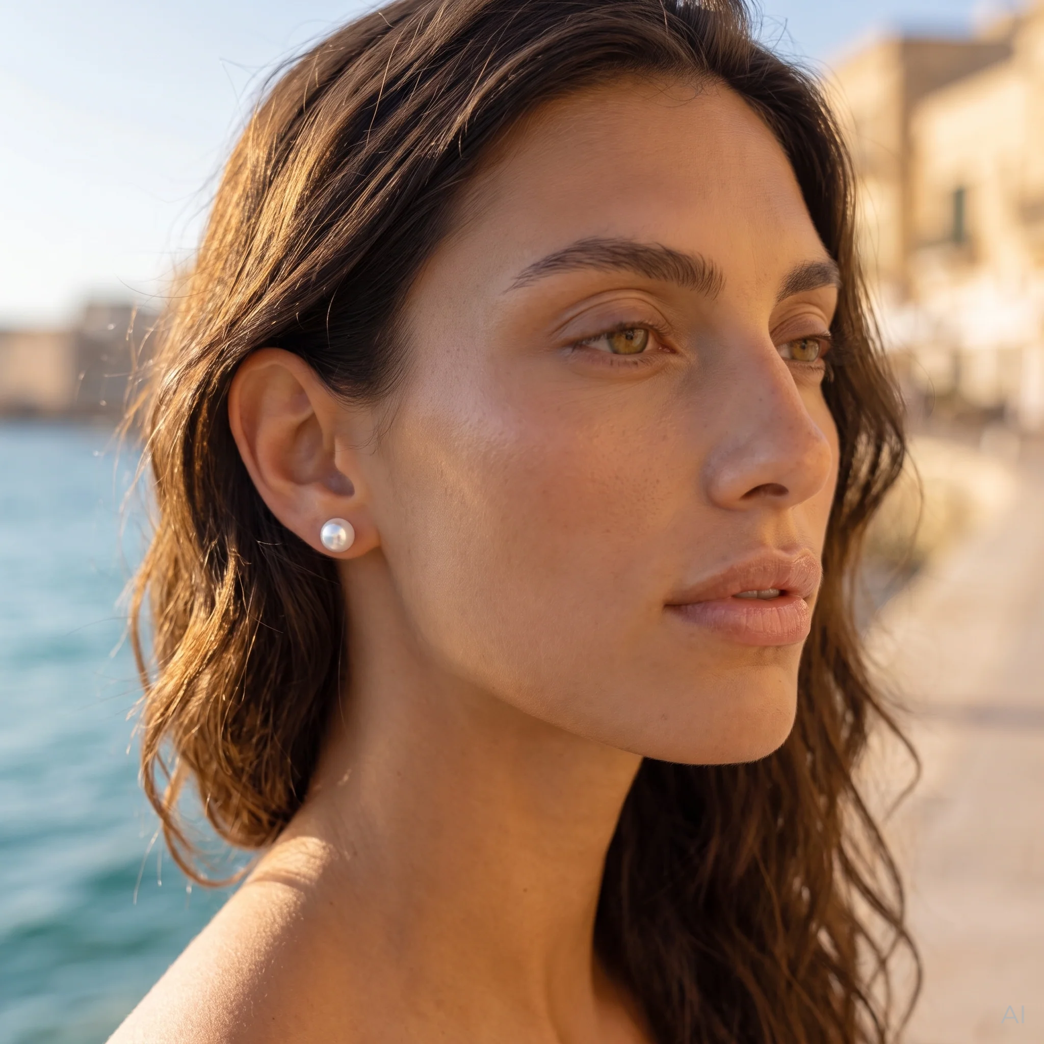 Badged - NOA PEARL STUDS