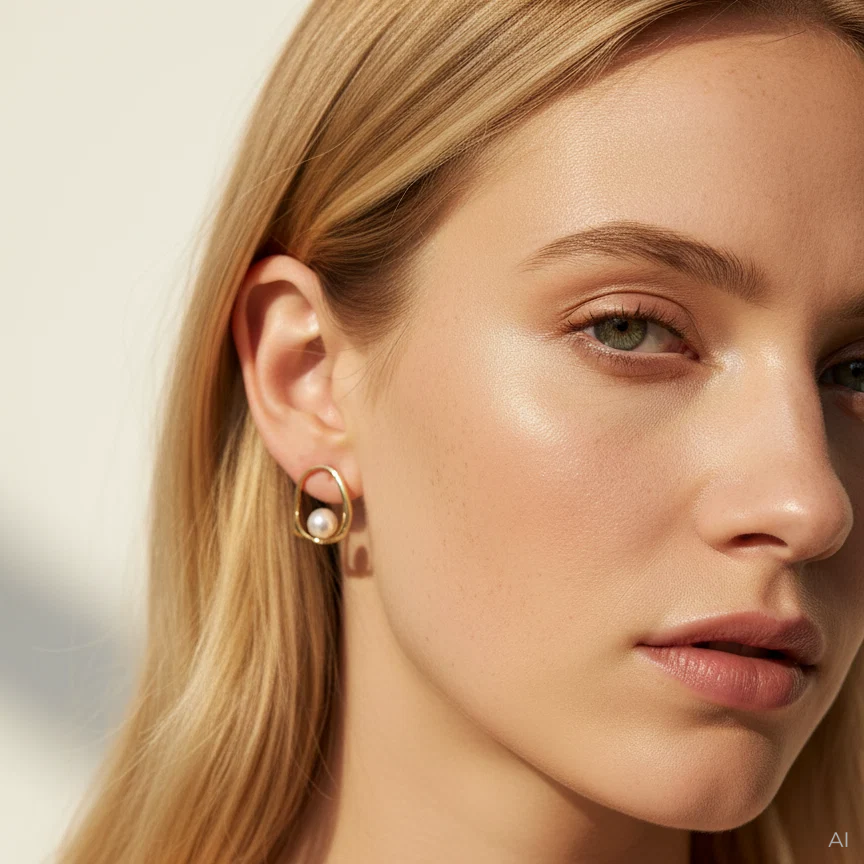 Badged - MONACO PEARL STUDS