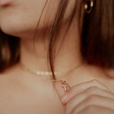 INITIAL NECKLACE WITH YOUR FAVORITE LETTER CHARM