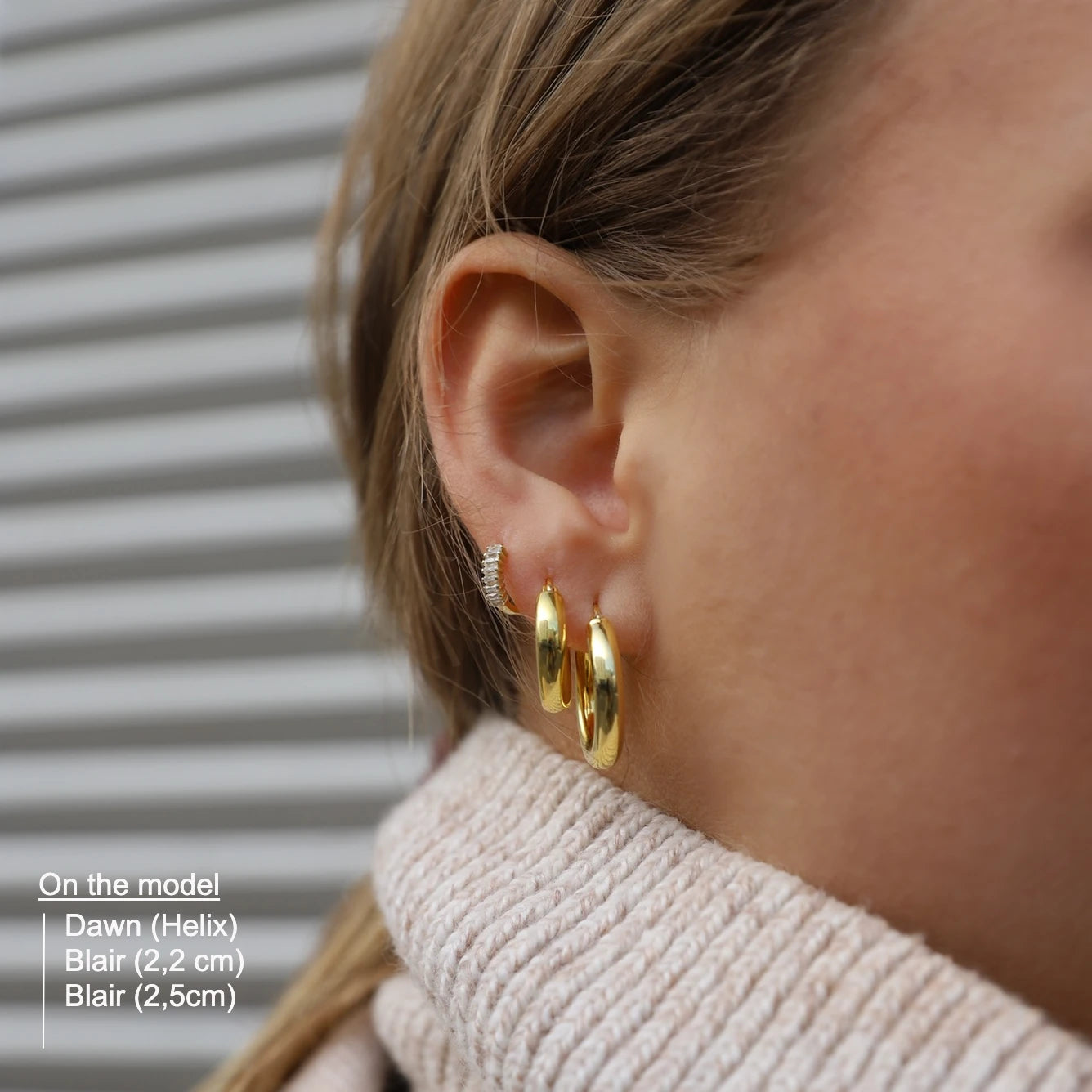 DAWN HELIX HOOP 1CM