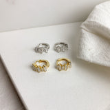 ELODIE HUGGIE HOOPS 1CM