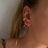 BURCU HOOPS 1,1CM - FÜNF FARBVARIANTEN