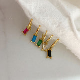 BURCU HOOPS 1,1CM - FÜNF FARBVARIANTEN