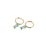 BURCU HOOPS 1,1CM - FÜNF FARBVARIANTEN