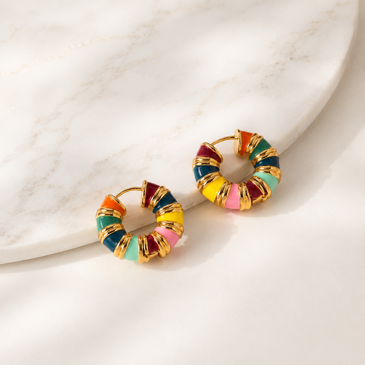 MARBELLA MOSAIC HOOPS