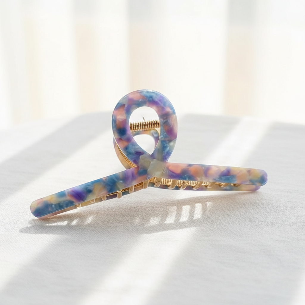 Shiney Blue Haarclip