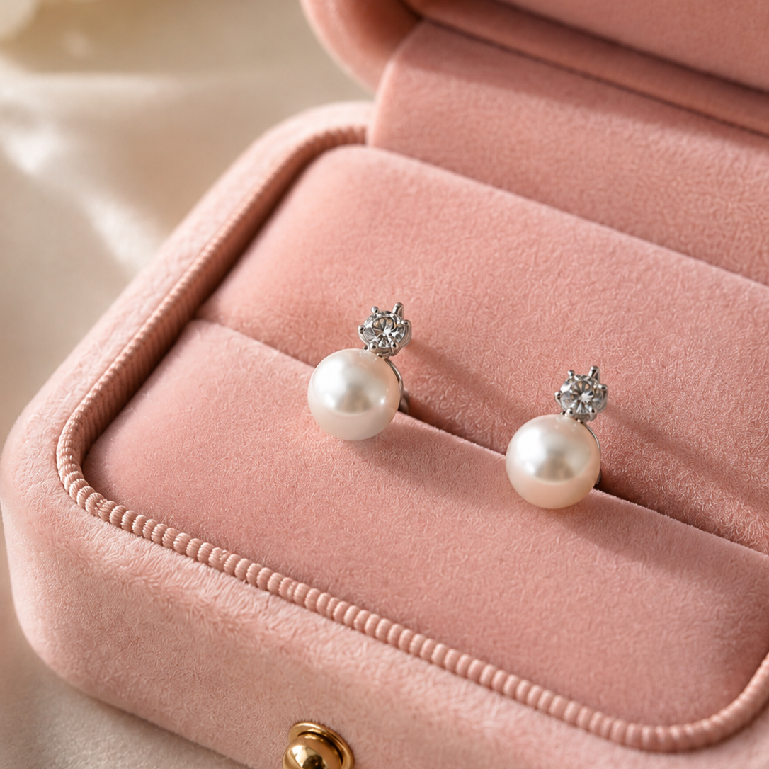 CELINE PEARL STUDS
