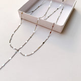 AVA Y DROP DOUBLE LAYER NECKLACE