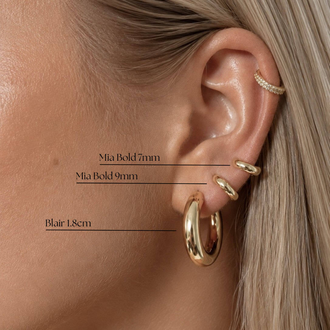 MIA BOLD HOOPS 7mm