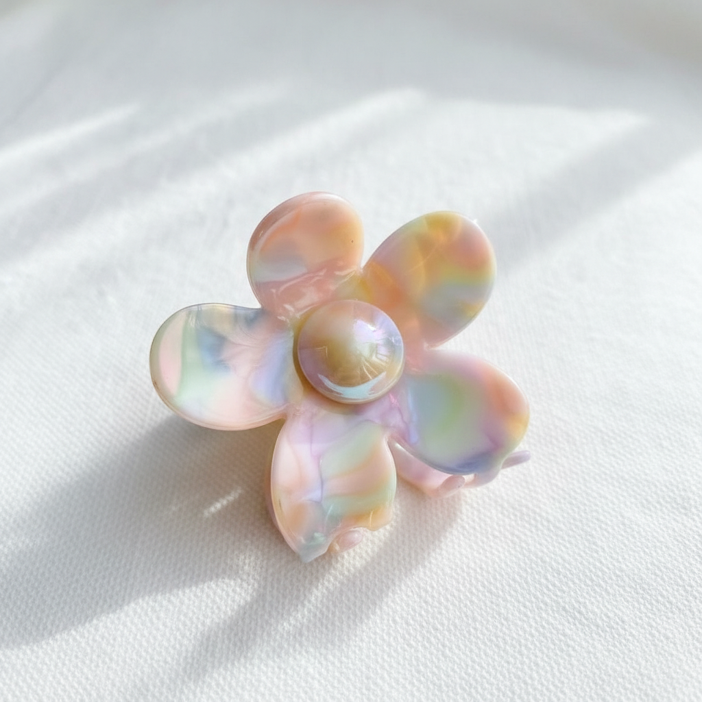 Pastell-Blüten Haarclip