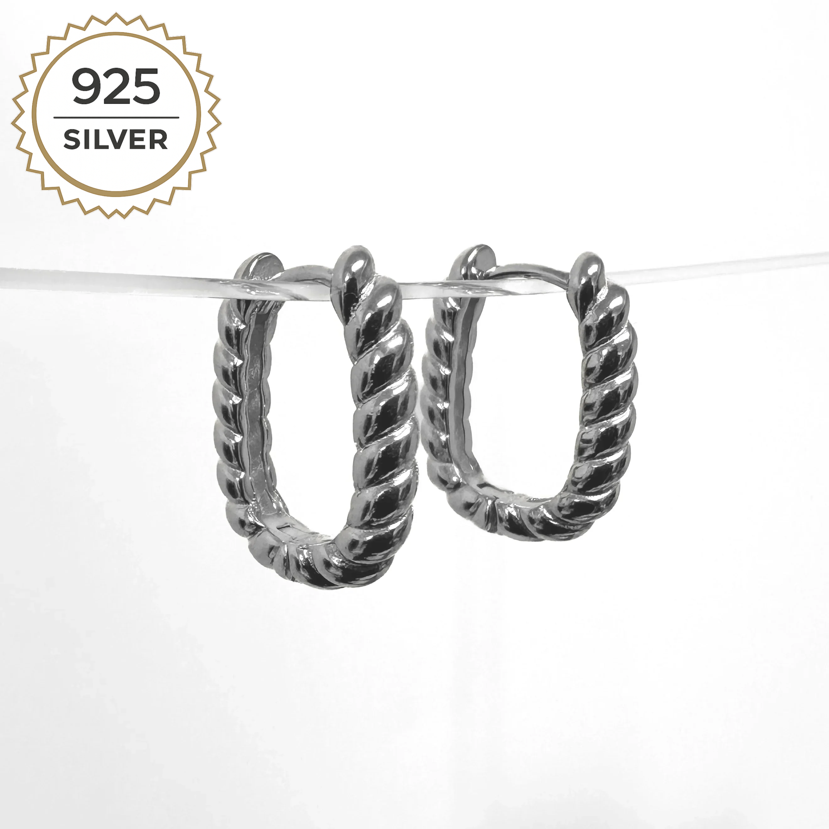 Badged - BROOKLYN TWIST HOOPS 2CM