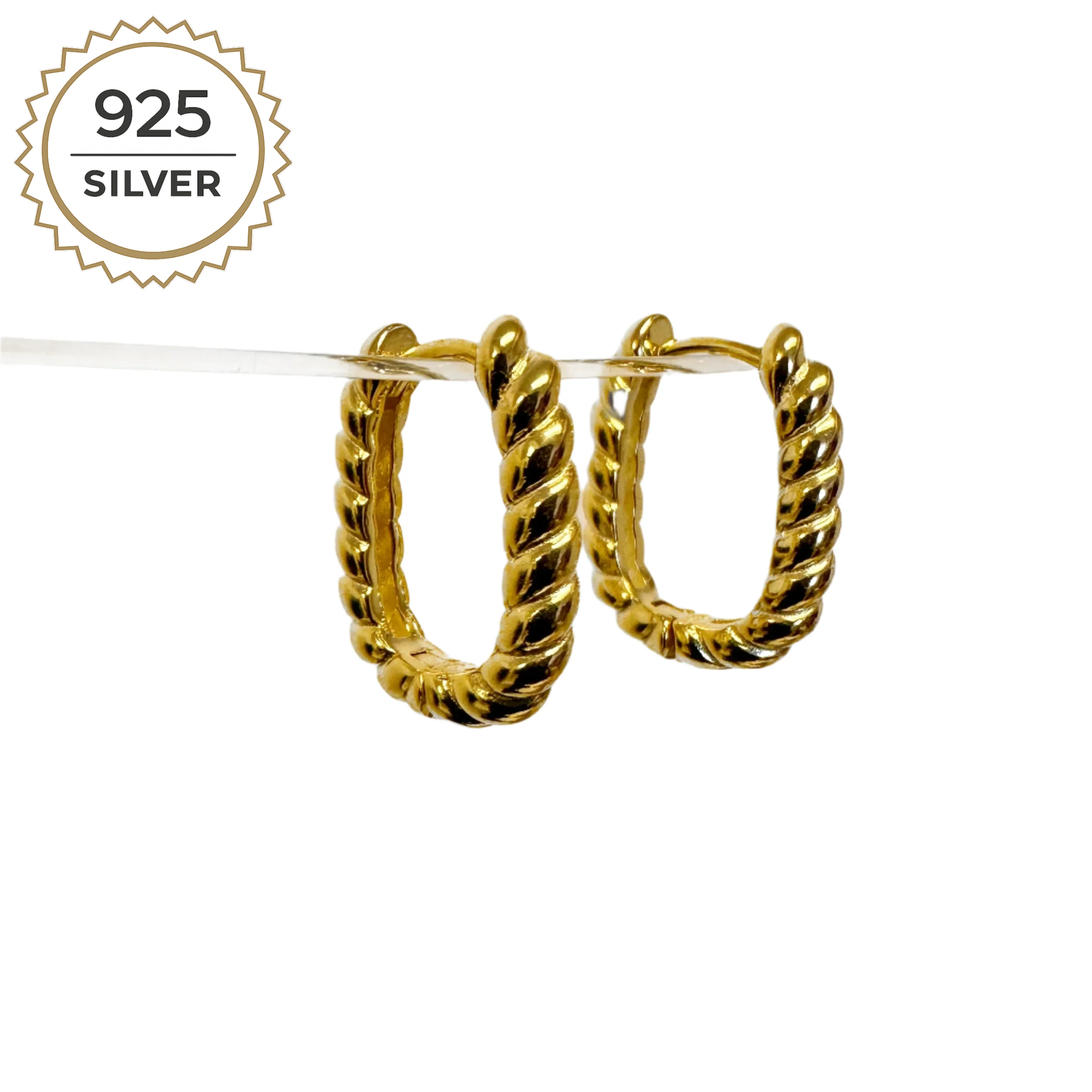 Badged - BROOKLYN TWIST HOOPS 2CM