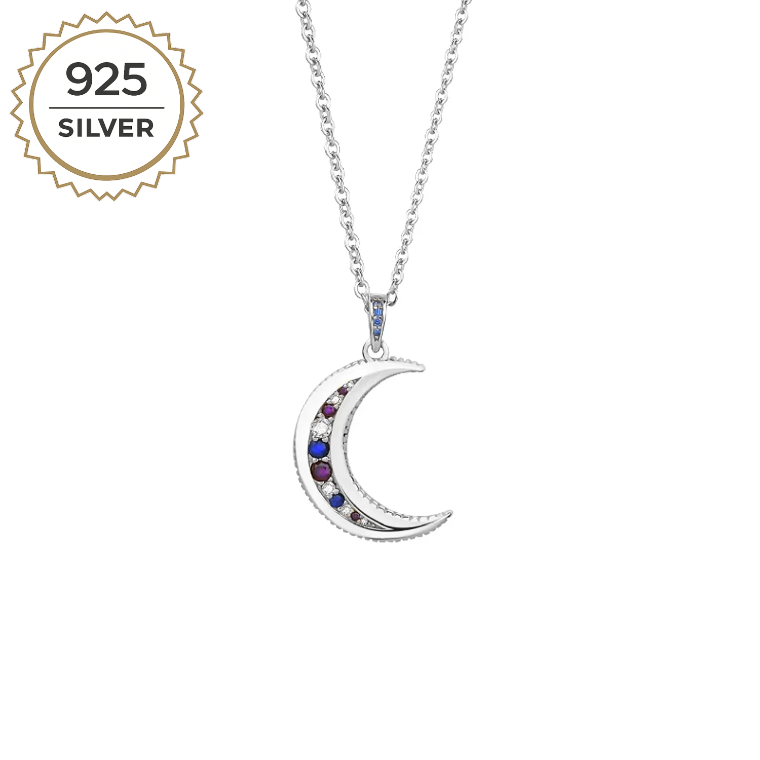 Badged - CELESTE MOON NECKLACE