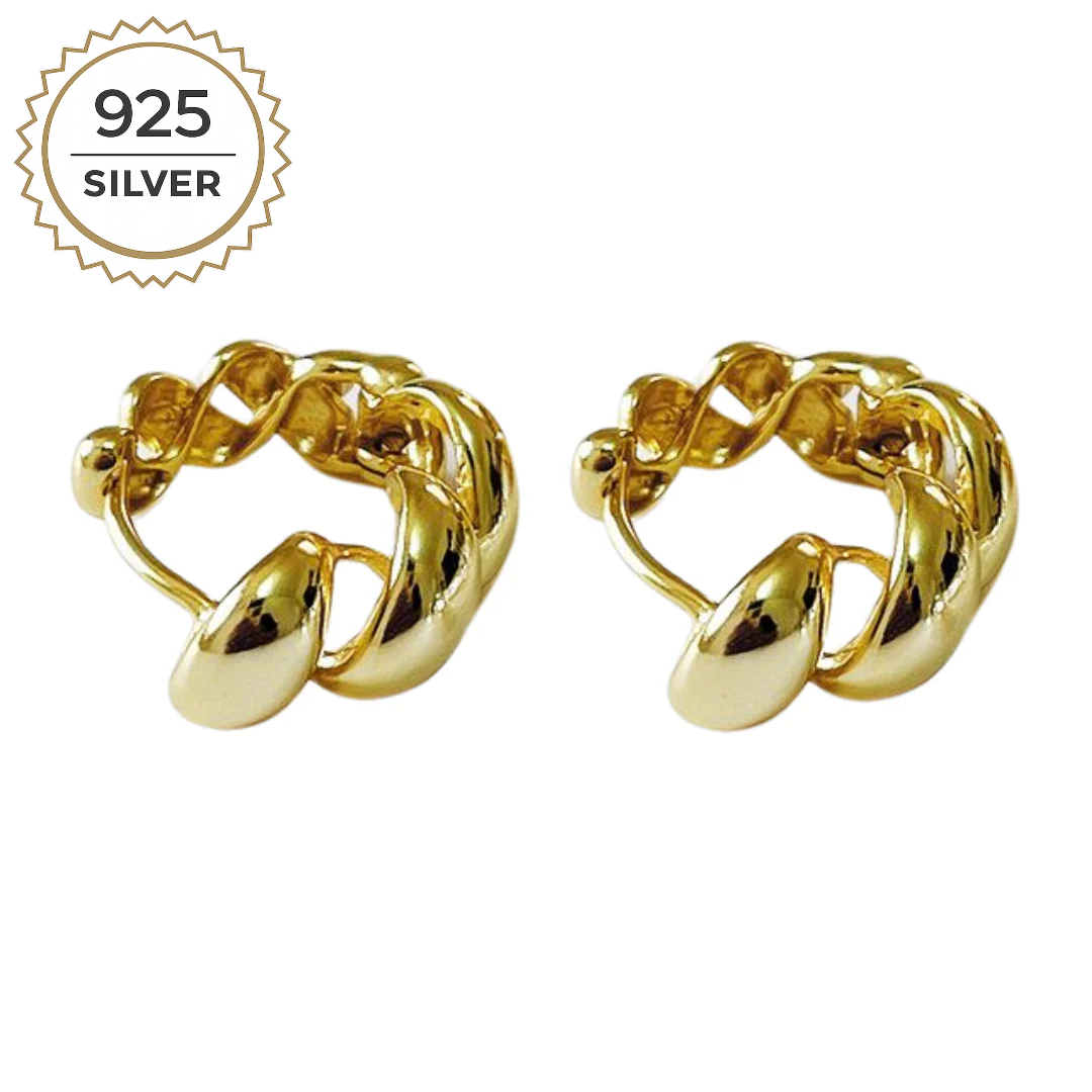 Badged - CHUNKY CROISSANT HOOPS 2CM