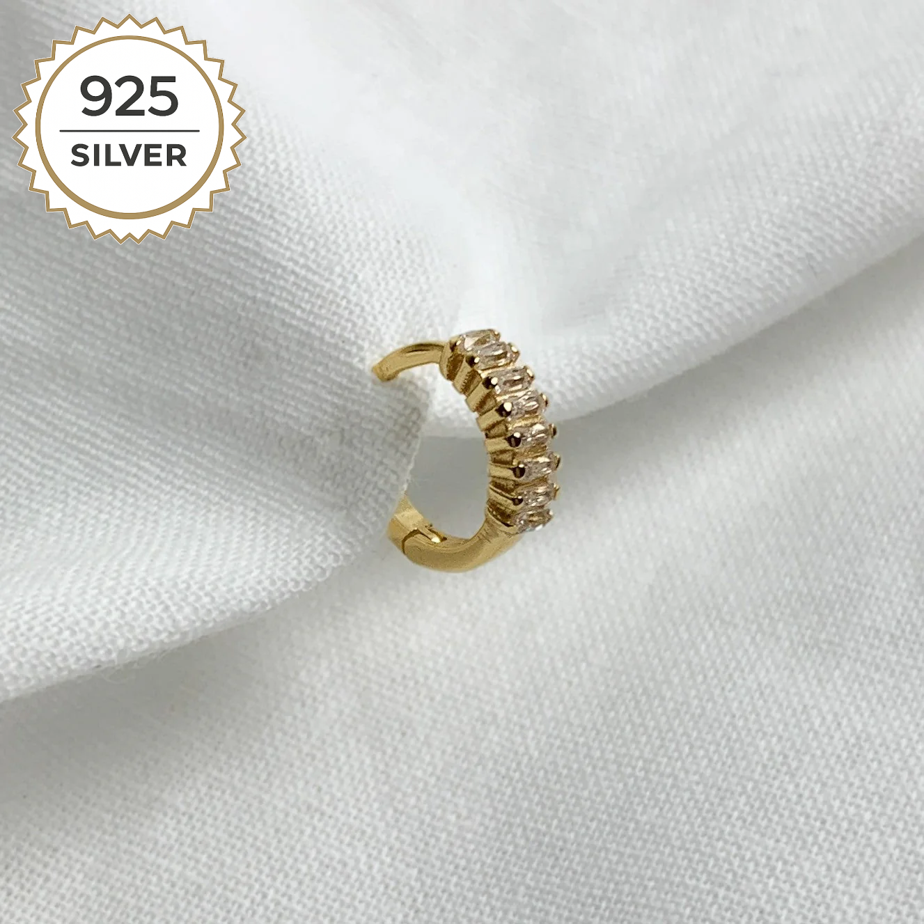 Badged - DAWN HELIX HOOP 1CM