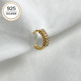 Badged - DAWN HELIX HOOP 1CM