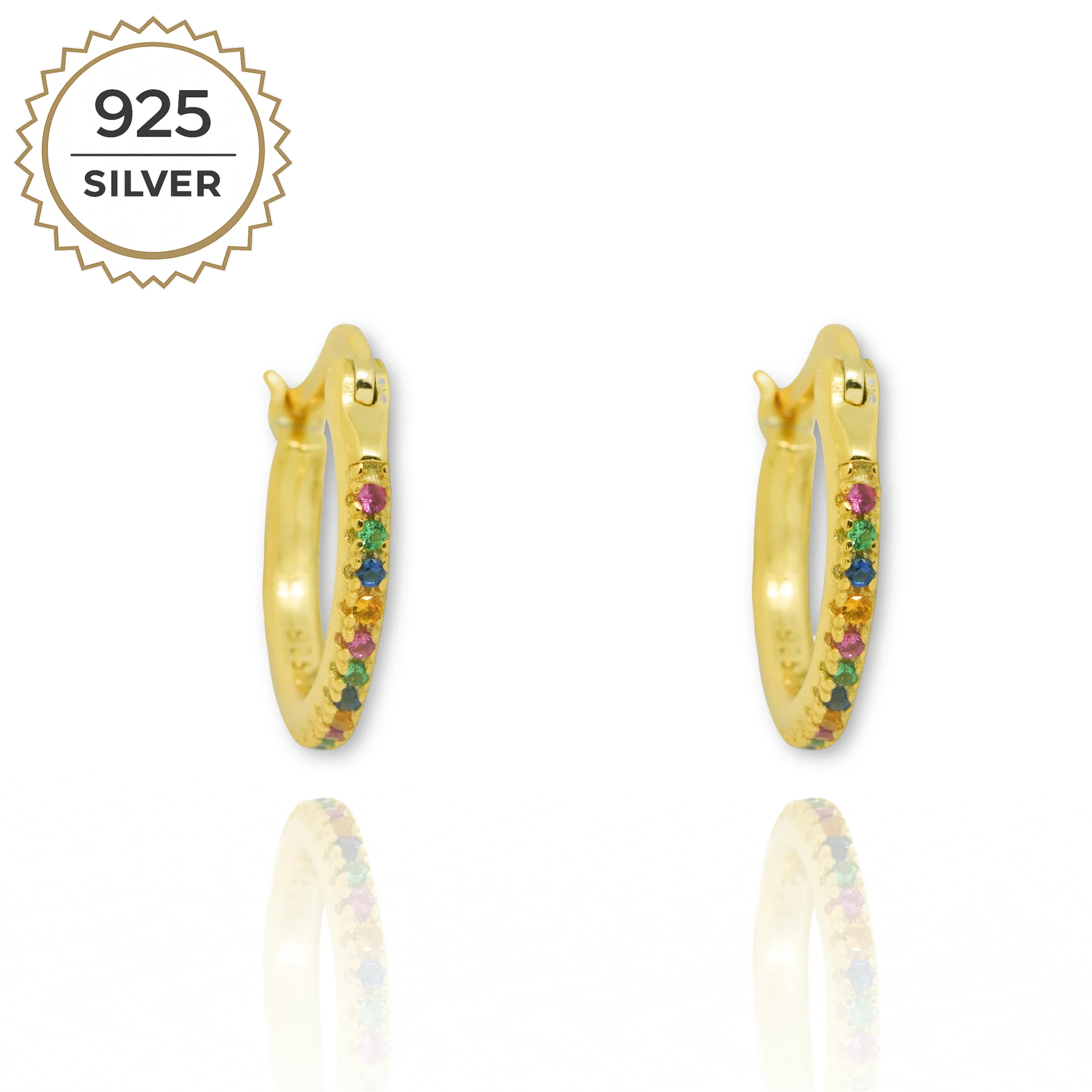 Badged - FRIDA RAINBOW HOOPS 1,3CM