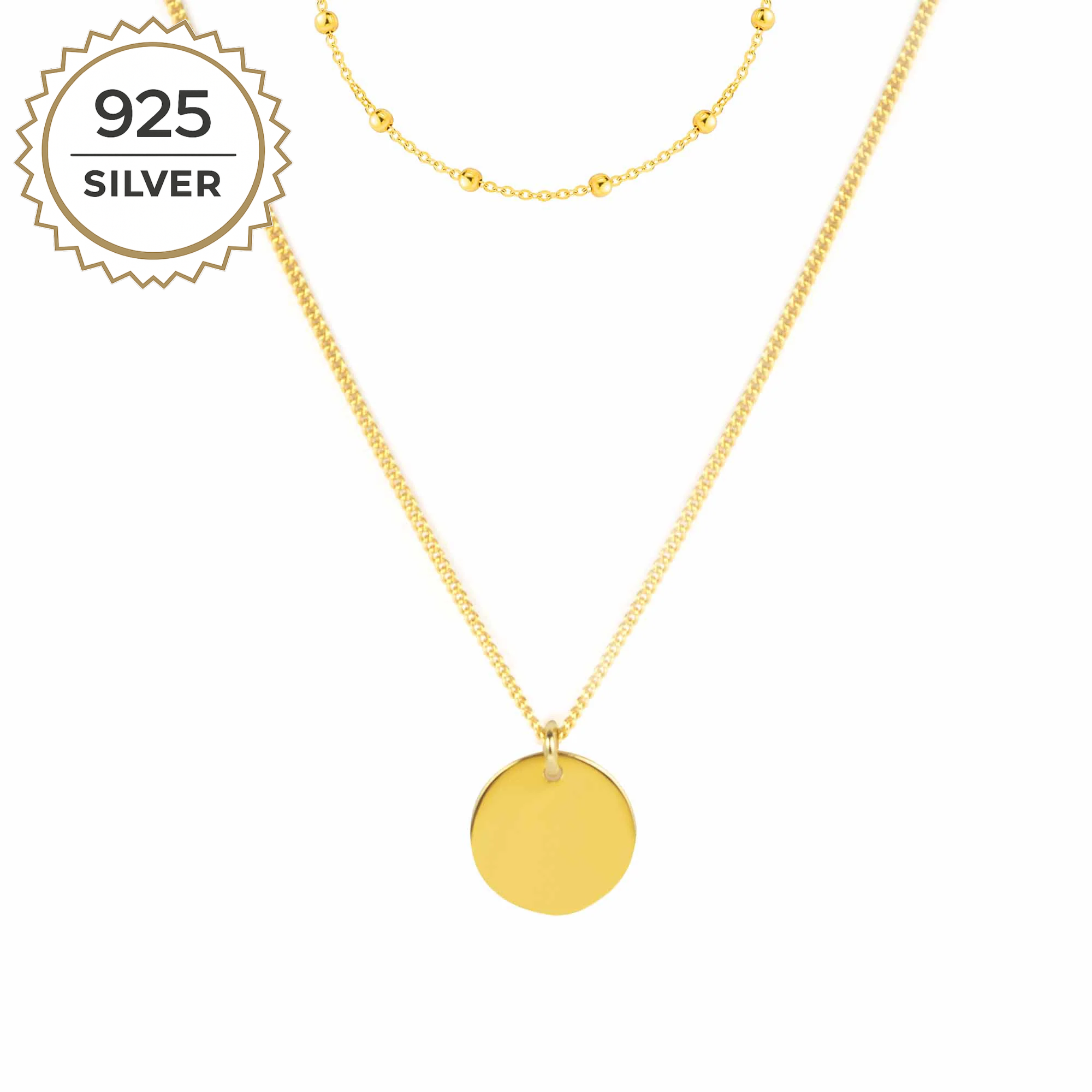 Badged - HAZEL DOUBLE LAYER NECKLACE