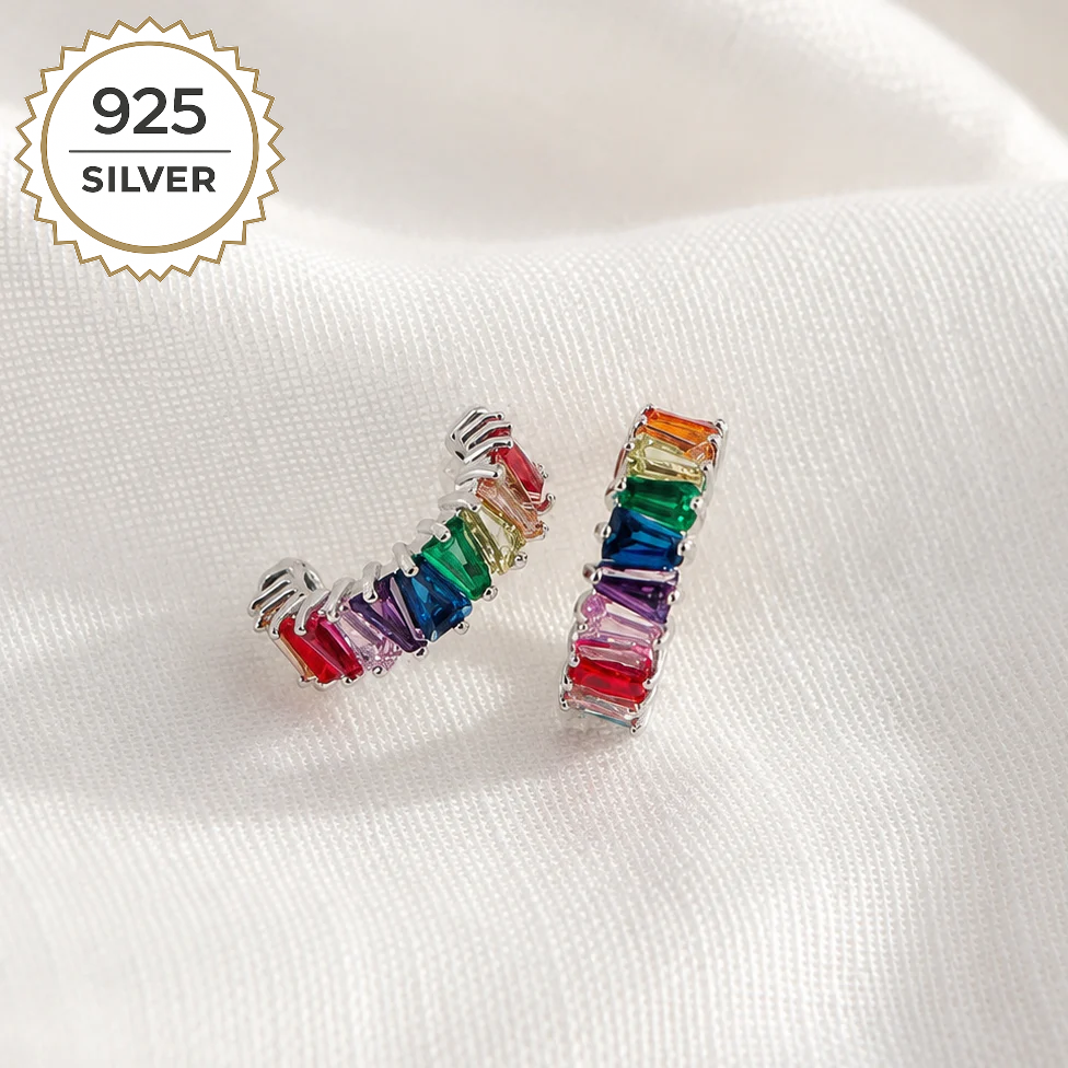 Badged - KYLIE RAINBOW HOOPS 1.4CM