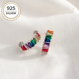 Badged - KYLIE RAINBOW HOOPS 1.4CM
