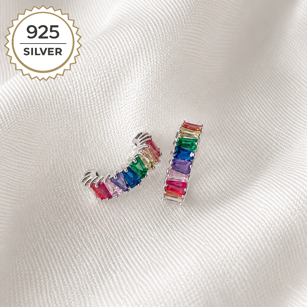Badged - KYLIE RAINBOW HOOPS 1.4CM