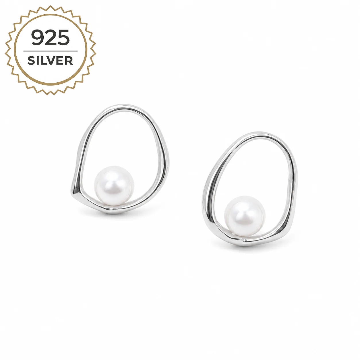 Badged - MONACO PEARL STUDS