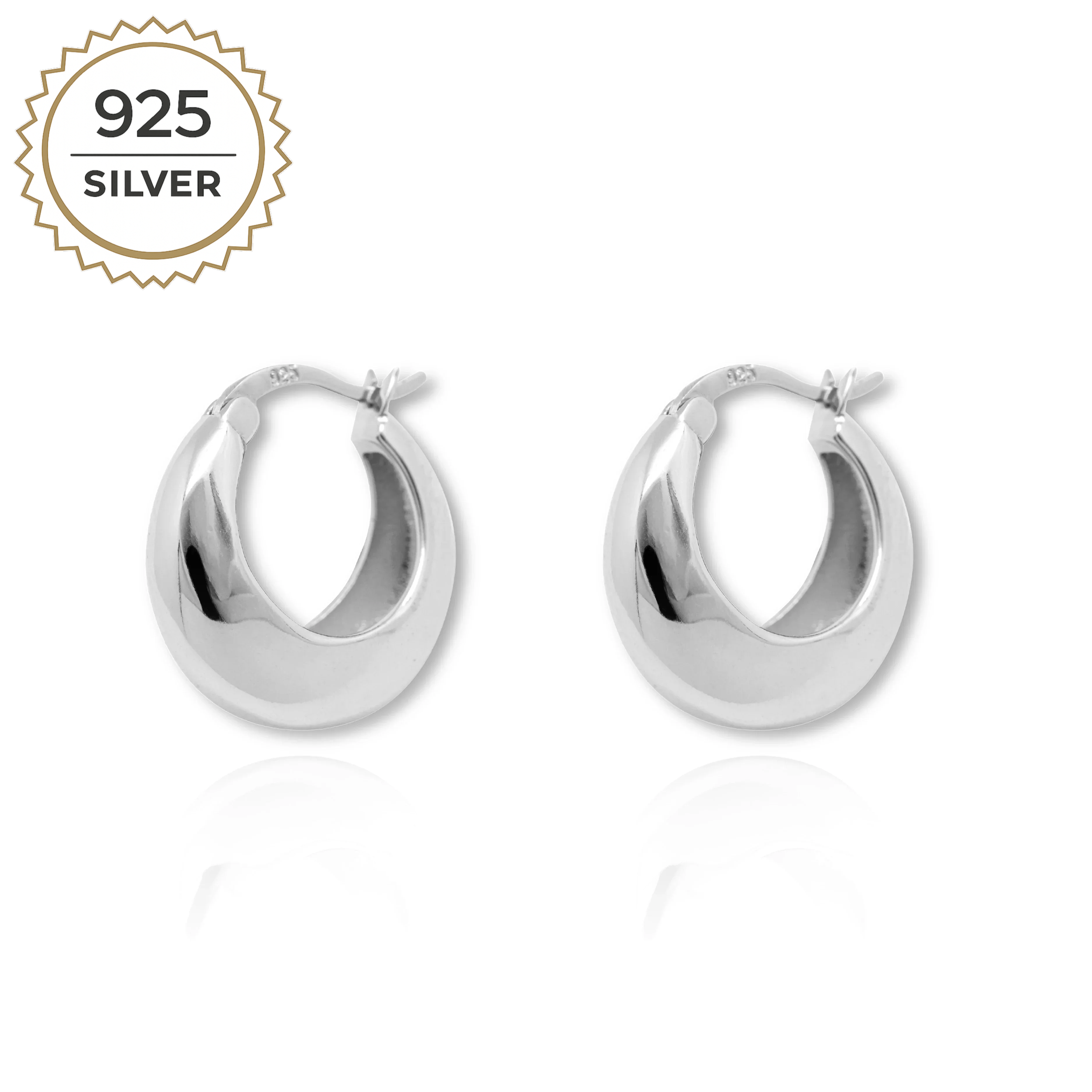 Badged - ANNA CHUNKY HOOPS 1,6CM