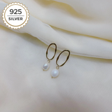 Badged - ANTIBES PEARL HOOPS