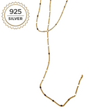 Badged - AVA Y DROP DOUBLE LAYER NECKLACE