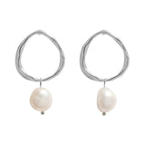 FIJI PEARL EAR HOOPS 2,2CM