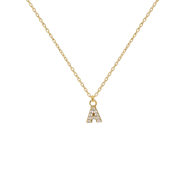 INITIAL NECKLACE with LETTER CHARM