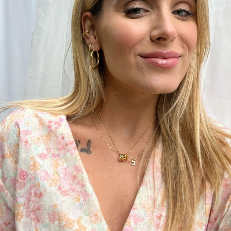 Letter 2025 charm necklace