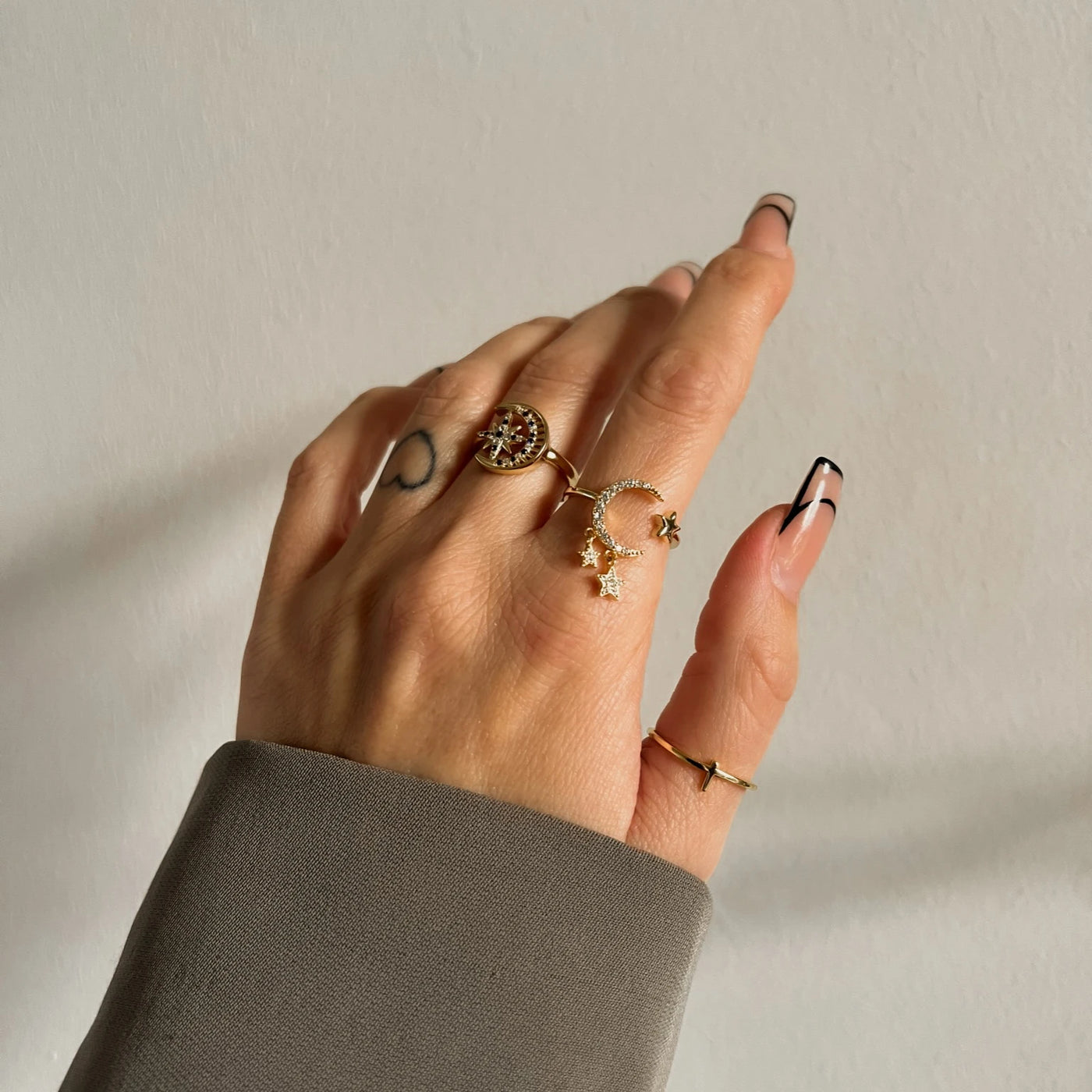 【HYERES LOR】Champagne Moon 14K chunky ring L MIRANDA MOON RING – Love Local Jewelry