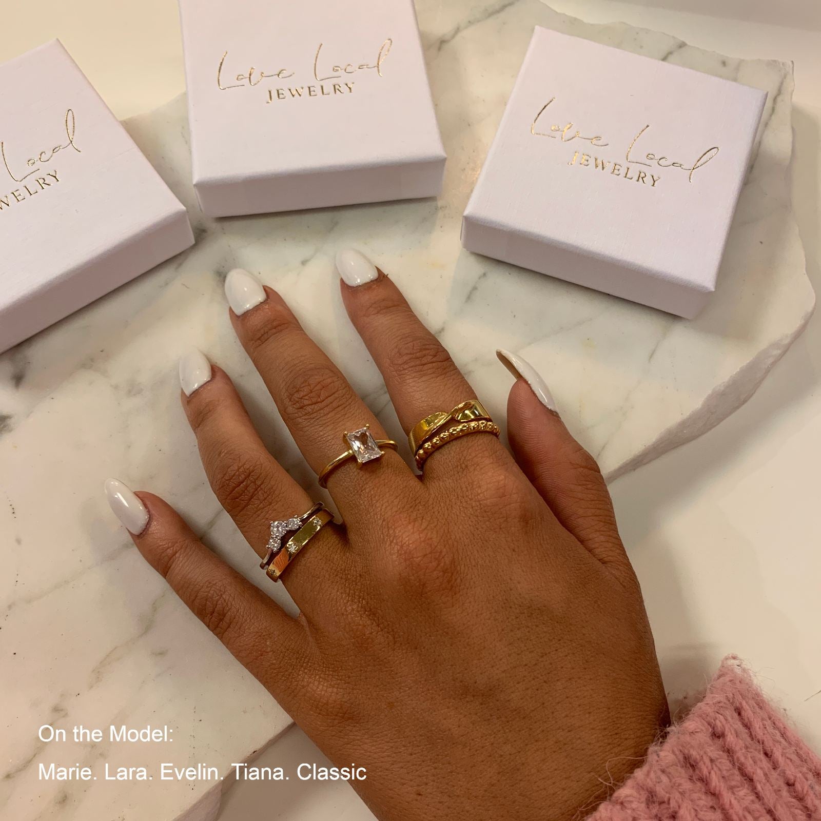 MARIE WISHBONE RING